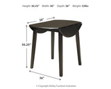 Hammis Dark Brown Dining Table and 4 Chairs (Online Special Price) - Ornate Home