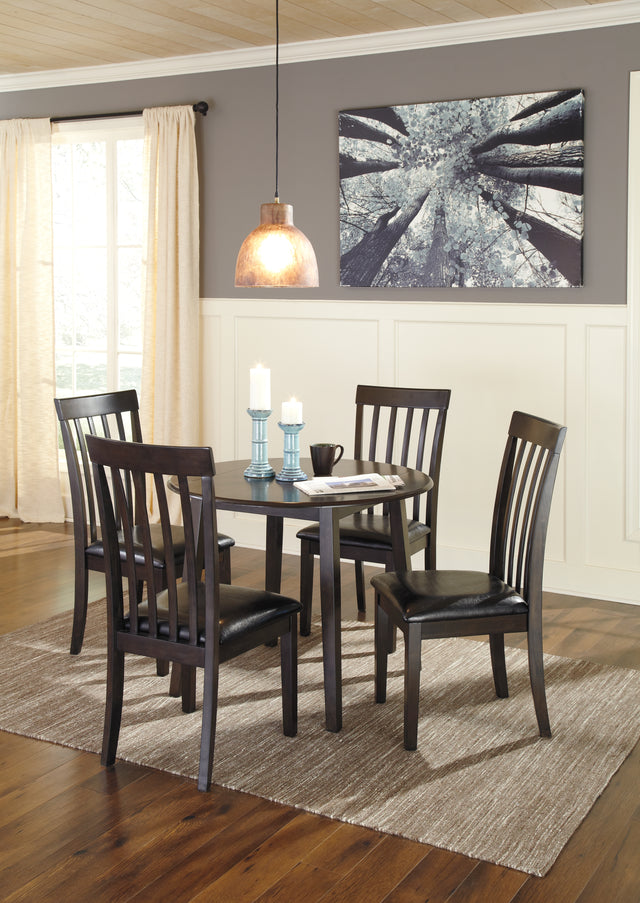 Hammis Dark Brown Dining Table and 4 Chairs - Ornate Home