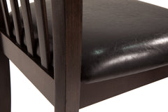 Hammis Dark Brown Dining Table and 4 Chairs - Ornate Home