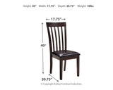 Hammis Dark Brown Dining Table and 4 Chairs - Ornate Home