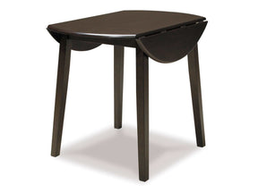 Hammis Dark Brown Drop Leaf Dining Table (Online Special Price) - Ornate Home