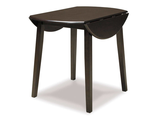 Hammis Dark Brown Drop Leaf Dining Table (Online Special Price) - Ornate Home