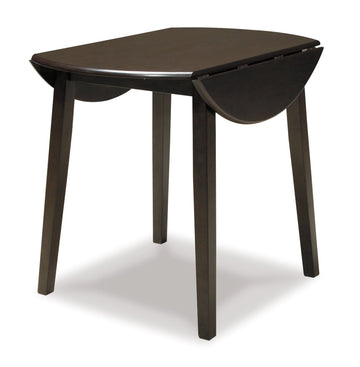 Hammis Dark Brown Drop Leaf Dining Table - Ornate Home