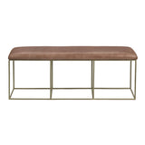 Hammond Brown/Gold Bench - Ornate Home