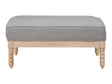 Hampstead Gray Ottoman - Ornate Home