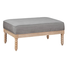 Hampstead Gray Ottoman - Ornate Home