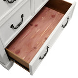 Hampstead White/Dark Brown Chest - Ornate Home