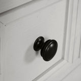 Hampstead White/Dark Brown Chest - Ornate Home