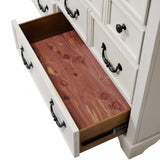 Hampstead White/Dark Brown Dresser - Ornate Home