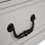 Hampstead White/Dark Brown Dresser - Ornate Home