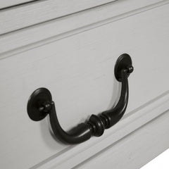 Hampstead White/Dark Brown Dresser - Ornate Home