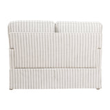 Hampstead White/Gray Loveseat - Ornate Home