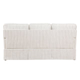 Hampstead White & Gray Stripe Sofa - Ornate Home