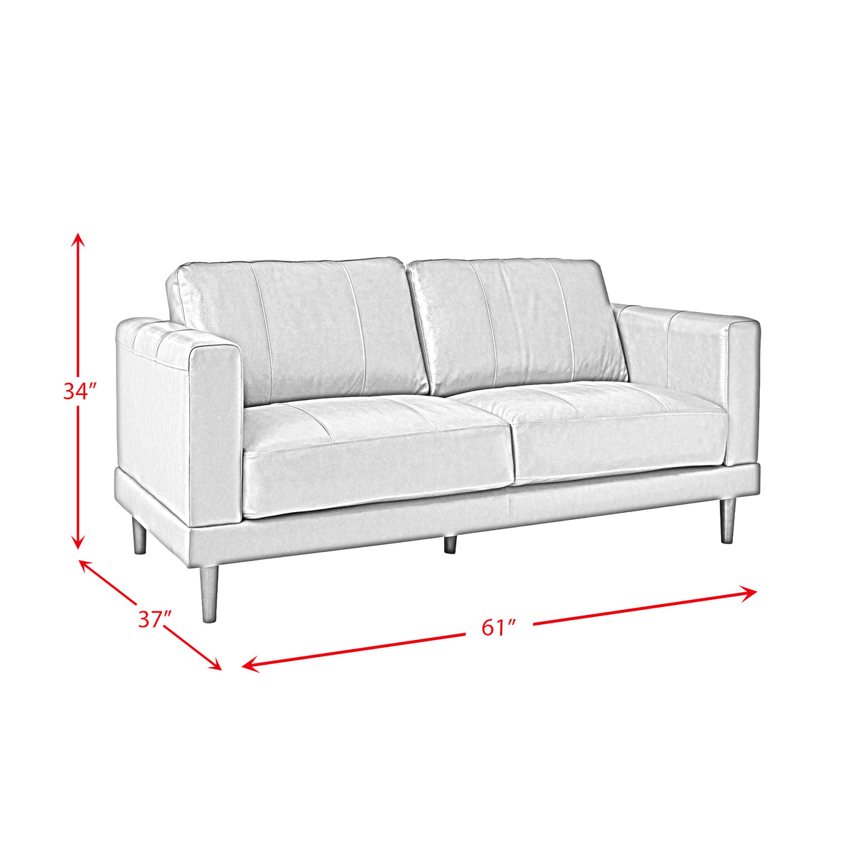 Hampton Black 2-Piece Living Room Set