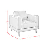 Hampton Black 3-Piece Living Room Set