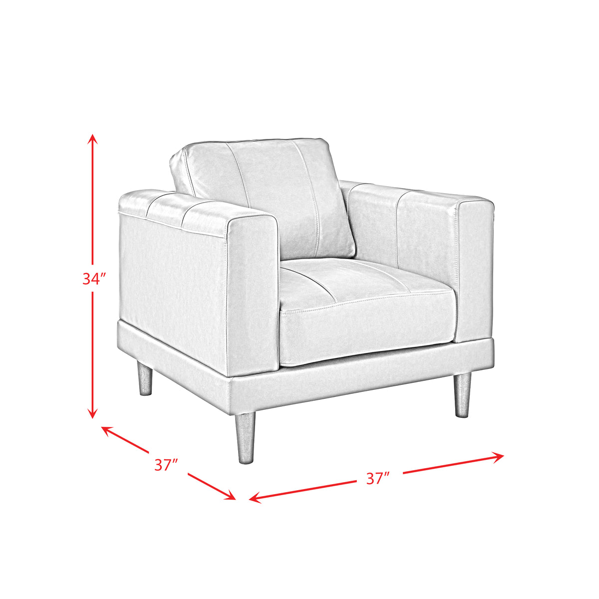 Hampton Black 3-Piece Living Room Set