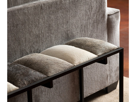 Hampton Black/Gray Bench - Ornate Home