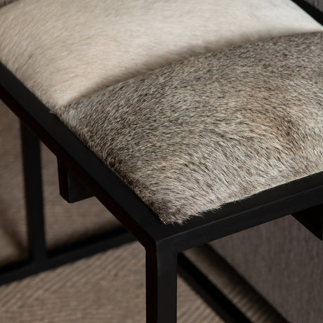 Hampton Black/Gray Bench - Ornate Home