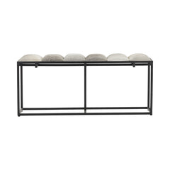 Hampton Black/Gray Bench - Ornate Home