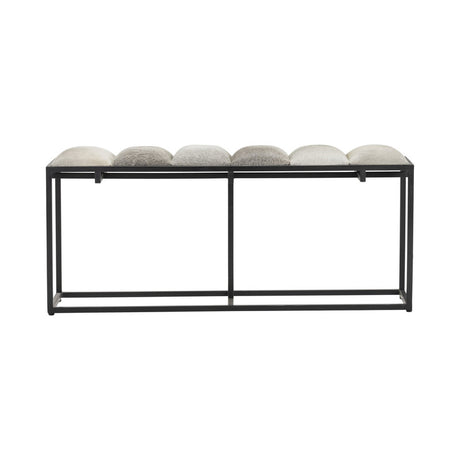 Hampton Black/Gray Bench - Ornate Home