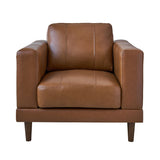 Hampton Fiero Tan Chair (Top Grain/PVC) - Ornate Home