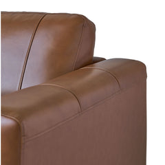 Hampton Fiero Tan Chair (Top Grain/PVC) - Ornate Home