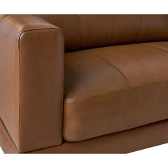 Hampton Fiero Tan Loveseat (Top Grain/PVC) - Ornate Home
