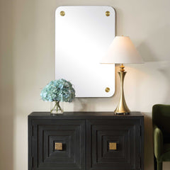 Hamrick Brass Frameless Mirror - Ornate Home