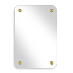 Hamrick Brass Frameless Mirror - Ornate Home