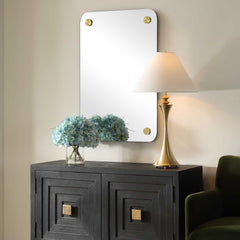 Hamrick Brass Frameless Mirror - Ornate Home