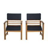 Hana Denim Blue/Natural 4 Pc. Patio Set - Ornate Home