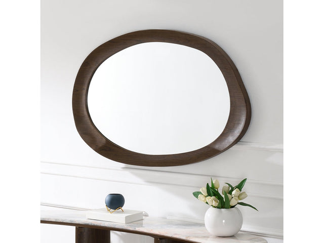Hanale Brown Accent Mirror - Ornate Home