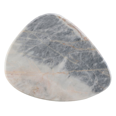 Hanale Natural Marble/Brown End Table - Ornate Home