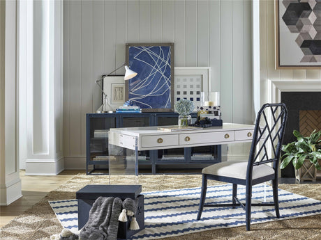 Hanalei Bay Nomad Snow/Cerulean Blue Side Chair (Set of 2) - Ornate Home