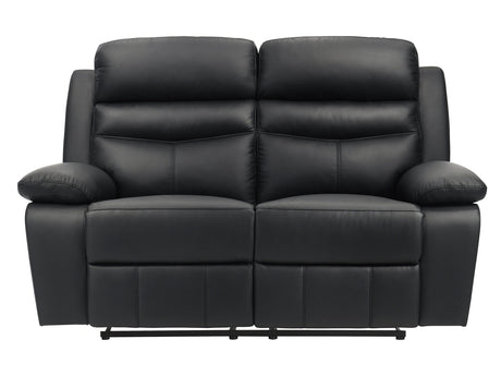 Hancock Black Double Reclining Loveseat - Ornate Home