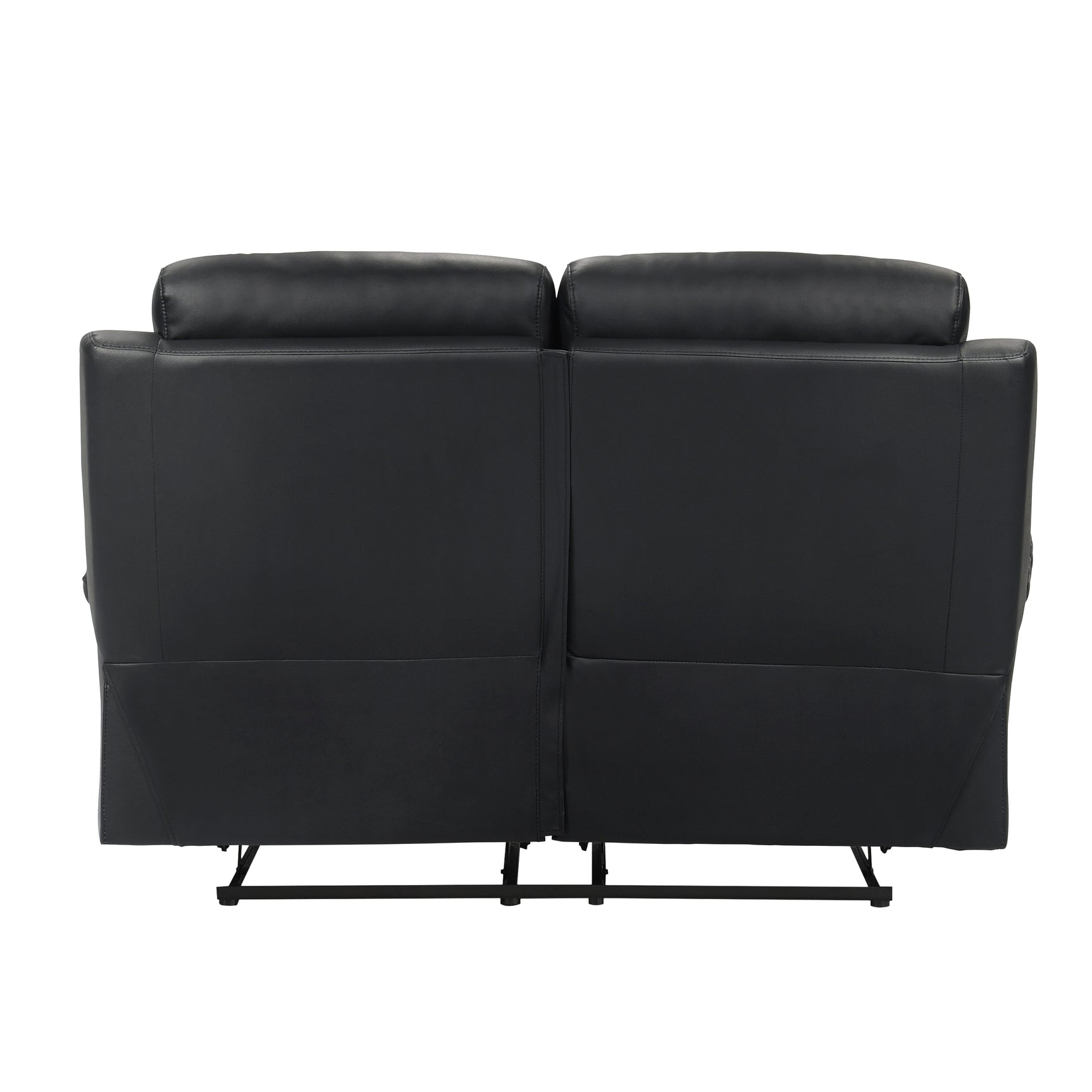 Hancock Black Double Reclining Loveseat - Ornate Home