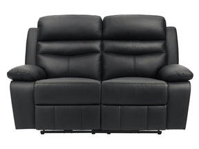 Hancock Black Power Double Reclining Loveseat - Ornate Home