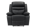 Hancock Black Power Reclining Chair - Ornate Home