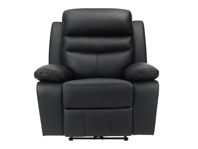 Hancock Black Power Reclining Chair - Ornate Home