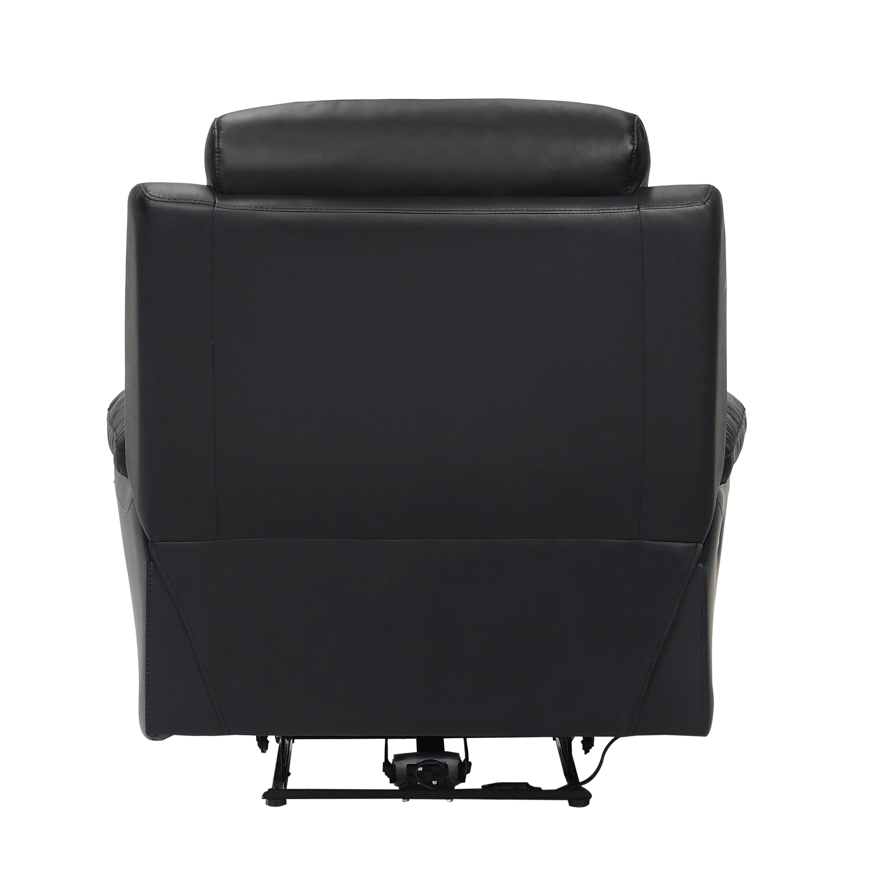 Hancock Black Power Reclining Chair - Ornate Home