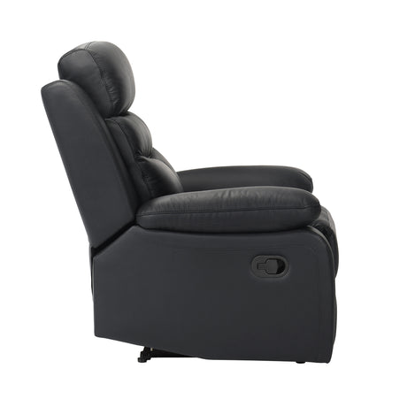 Hancock Black Reclining Chair - Ornate Home