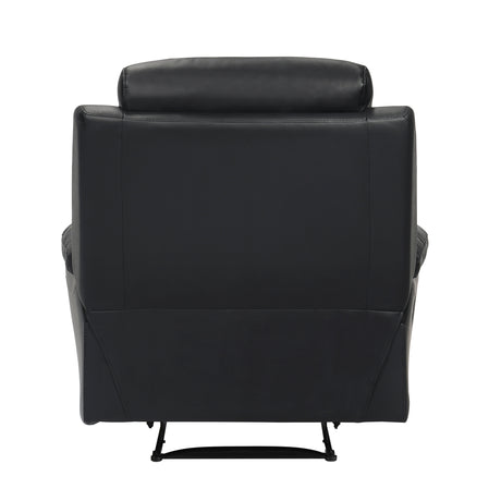 Hancock Black Reclining Chair - Ornate Home