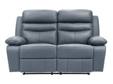 Hancock Blue Double Reclining Loveseat - Ornate Home