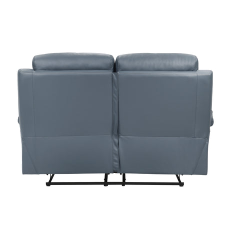 Hancock Blue Double Reclining Loveseat - Ornate Home