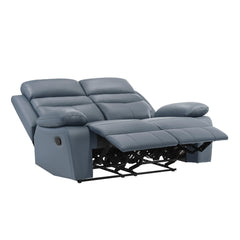 Hancock Blue Double Reclining Loveseat - Ornate Home