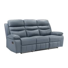 Hancock Blue Double Reclining Sofa - Ornate Home