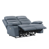 Hancock Gray Power Double Reclining Loveseat - Ornate Home