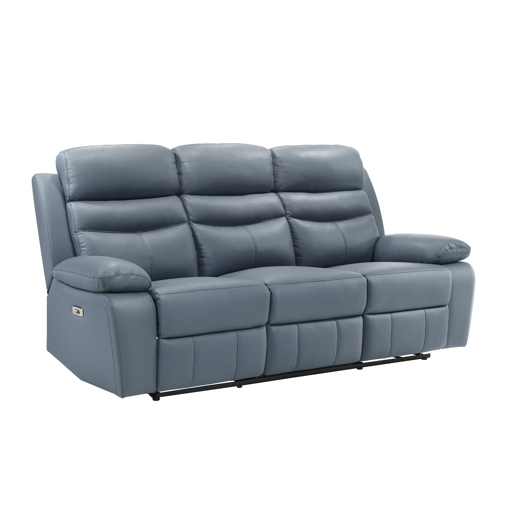 Hancock Gray Power Double Reclining Sofa - Ornate Home