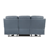 Hancock Gray Power Double Reclining Sofa - Ornate Home