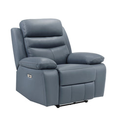Hancock Gray Power Reclining Chair - Ornate Home